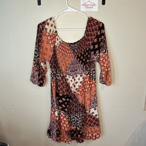 Band of Gypsies Paisley Patchwork Dress | L